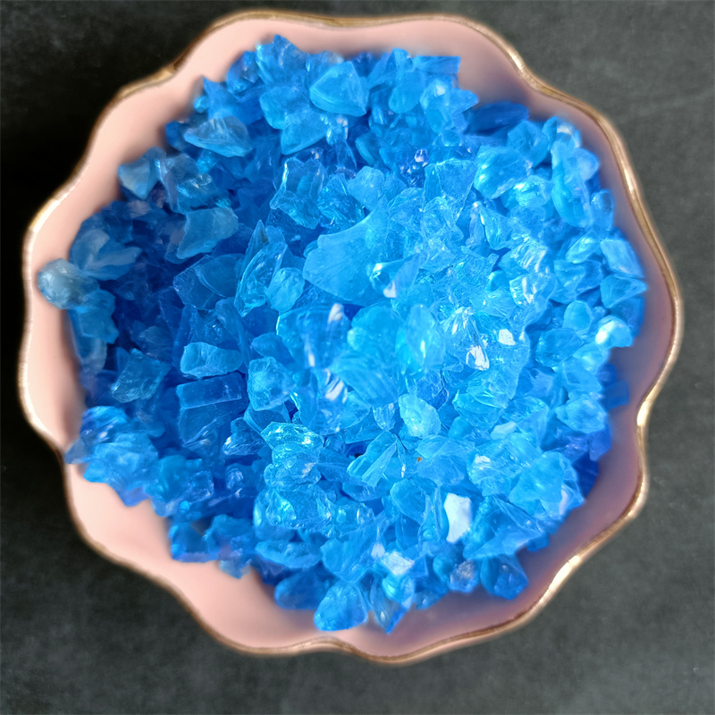 Terrazzo ground glass sand for landscaping color irregular glass sand color glass beads
