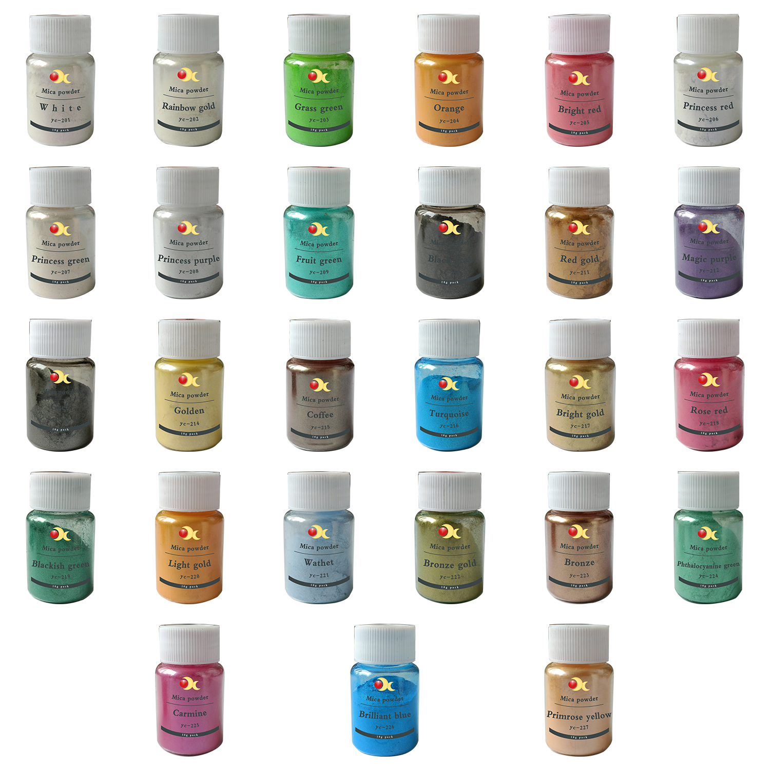Factory direct mineral plant mica powder pigment mica powder set for cosmetic
