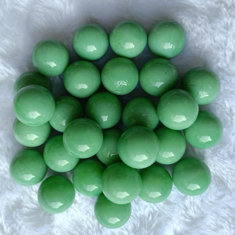 Non-porous glass marble solid color