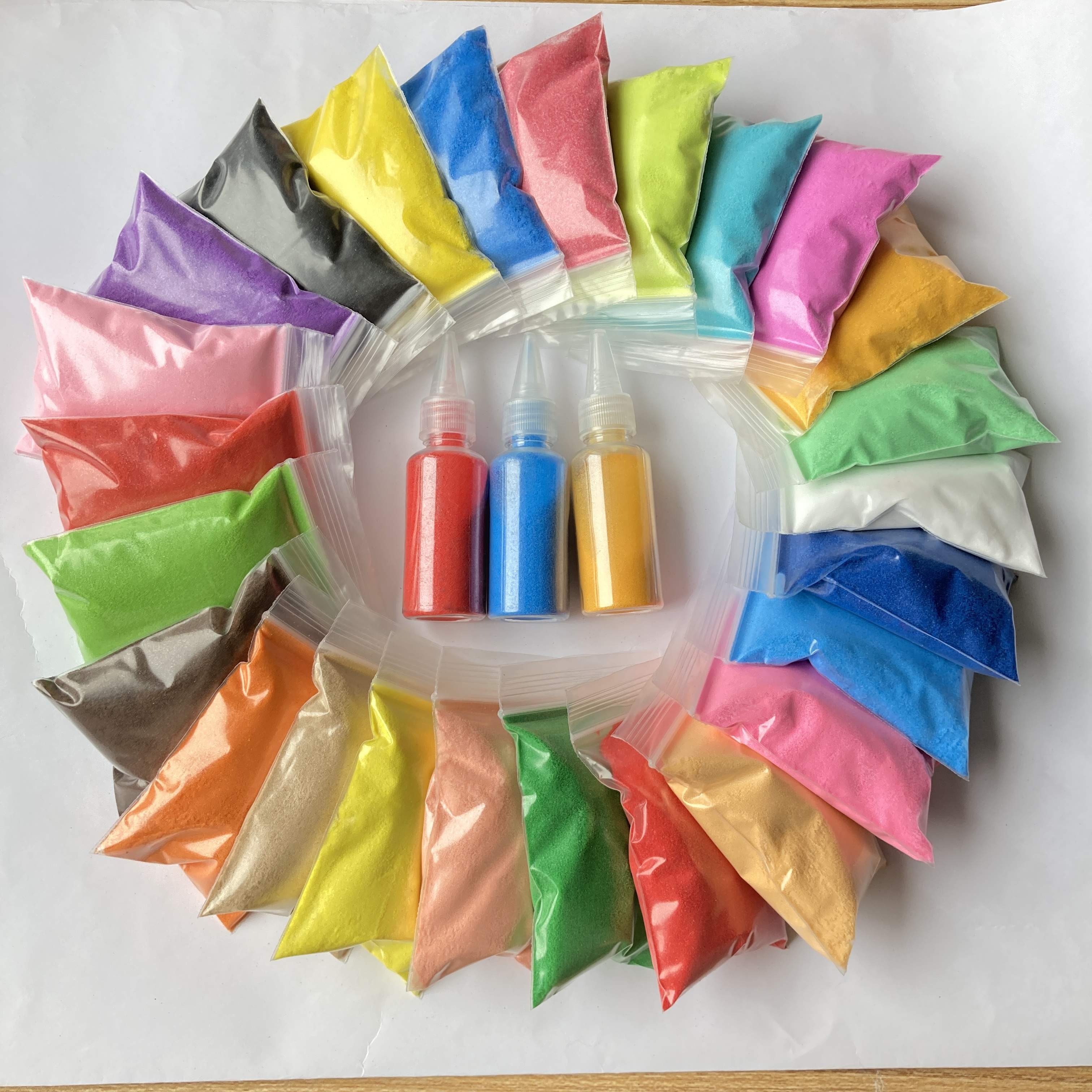 20g 30 g 50 g 100 g 500 g sachets sintered dye color sand