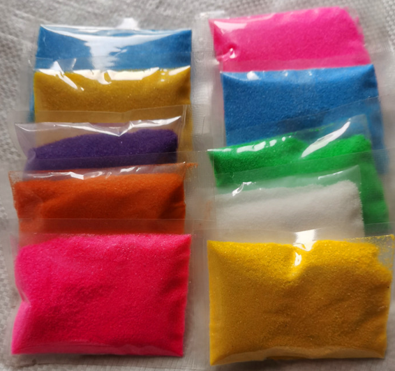 Egyptian sand bottle painting dyed color sand