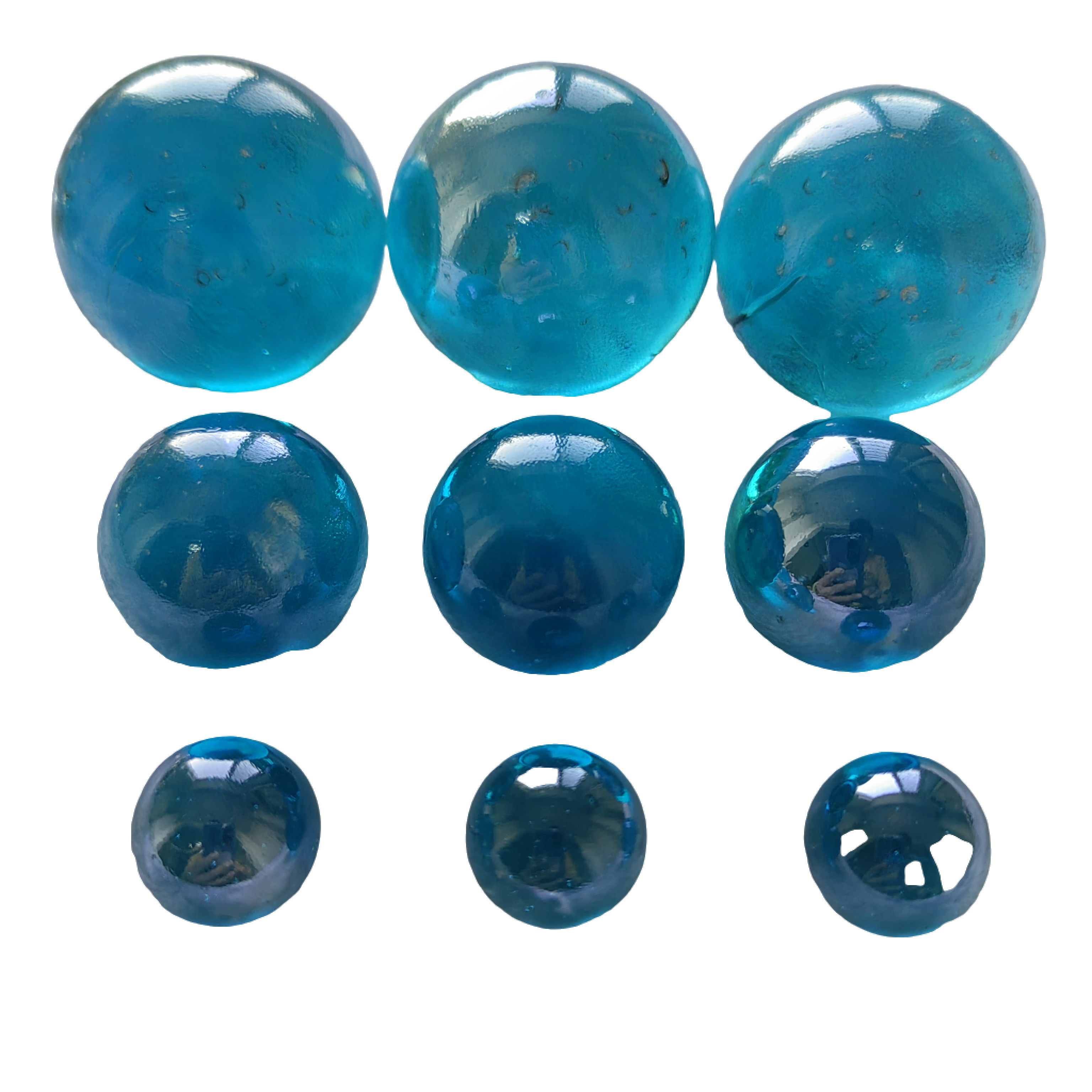 Glass pinball game jumping checkers fish tank landscaping sandblasting glass marble ball