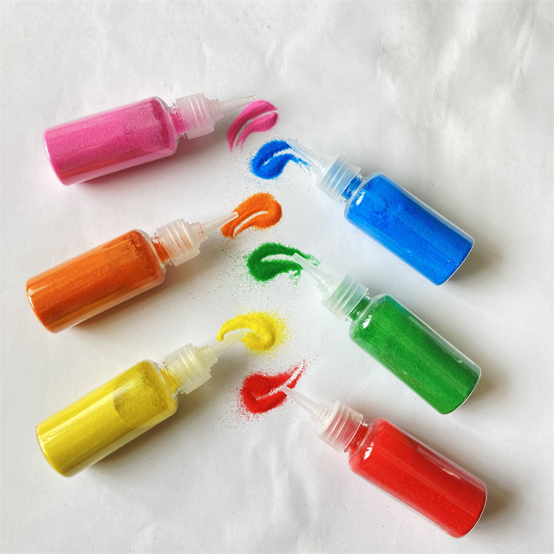 76 colors dyed color sand art sand, sand painting sand for babies to develop the fun of painting and color recognition