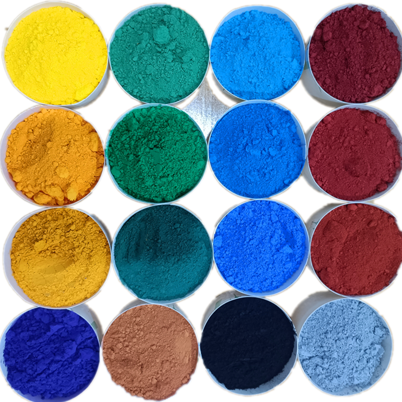 Iron oxide pigment is wrapped in high-temperature ceramic in bathroom